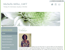 Tablet Screenshot of michellemillertherapy.com